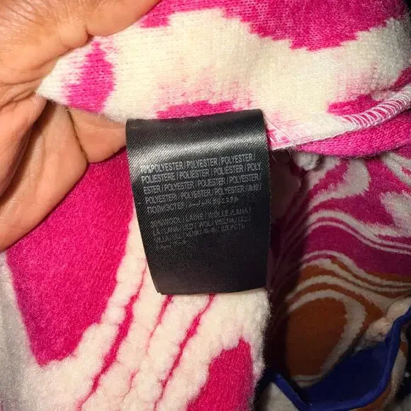 Farm Rio Multicolored Hearts Fleece Coat - Picture 13 of 15